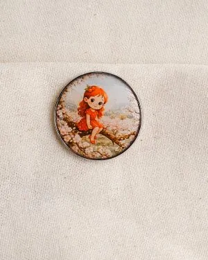 Pin metalic Cireșica