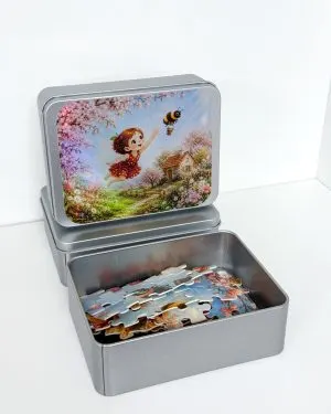 Puzzle Cireșica | 120 piese | în cutie metalică premium - fotografia 3