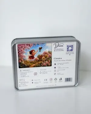 Puzzle Cireșica | 120 piese | în cutie metalică premium - fotografia 6