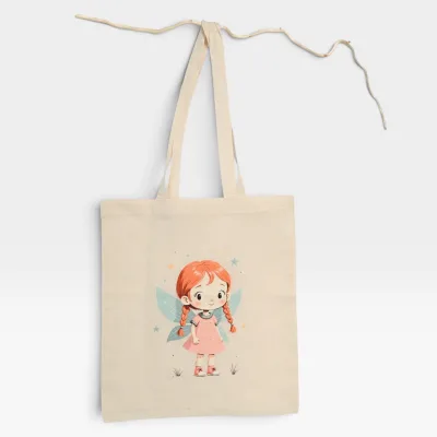 Tote bag din bumbac Cireșica