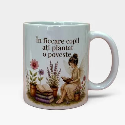 Cană „În fiecare copil ați plantat o poveste”