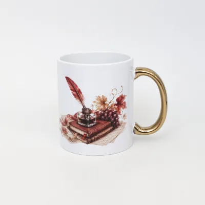 Cană cu Mâner Auriu Frâncușa - fotografia 3
