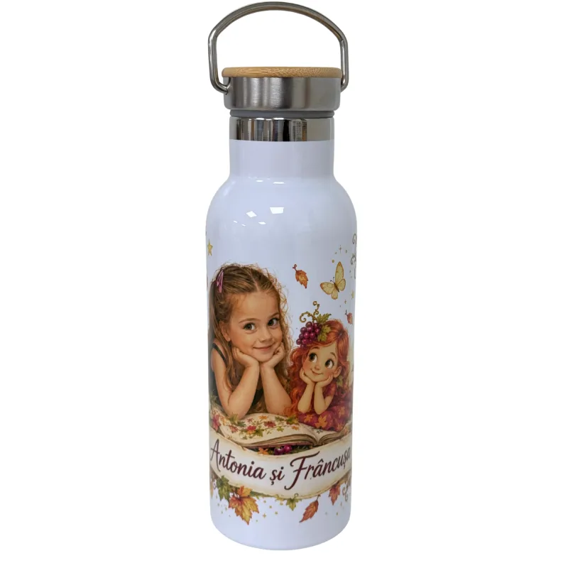 Termos Personalizat cu Fotografia Copilului – O Poveste cu Zâne sau Năsturel